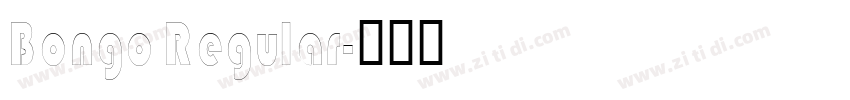 Bongo Regular字体转换